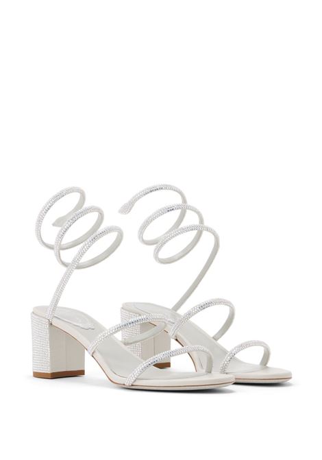 White Cleo 60mm leather sandals Rene caovilla - women RENE CAOVILLA | C12037060R001X623
